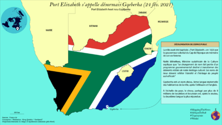 Port Elizabeth (Afrique du Sud) s'appelle désormais Gqeberha