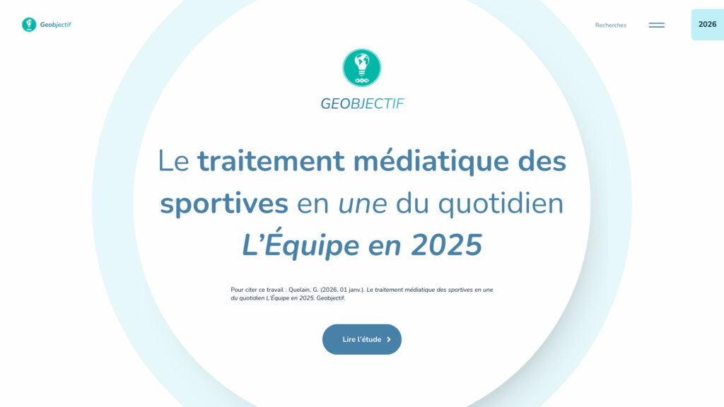 Analyse des unes de l'Équipe en 2025 (geobjectif.fr)