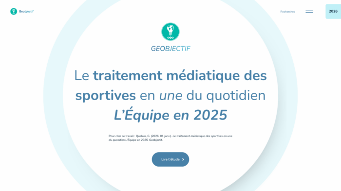 Analyse des unes de l'Équipe en 2025 (geobjectif.fr)