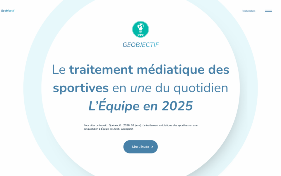 Analyse des unes de l'Équipe en 2025 (geobjectif.fr)